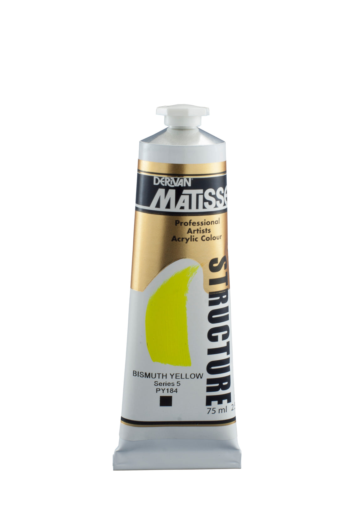 Matisse Acrylic Paint Structure - bismuth yellow - 75ml - Series 5 - duthy street art supplies