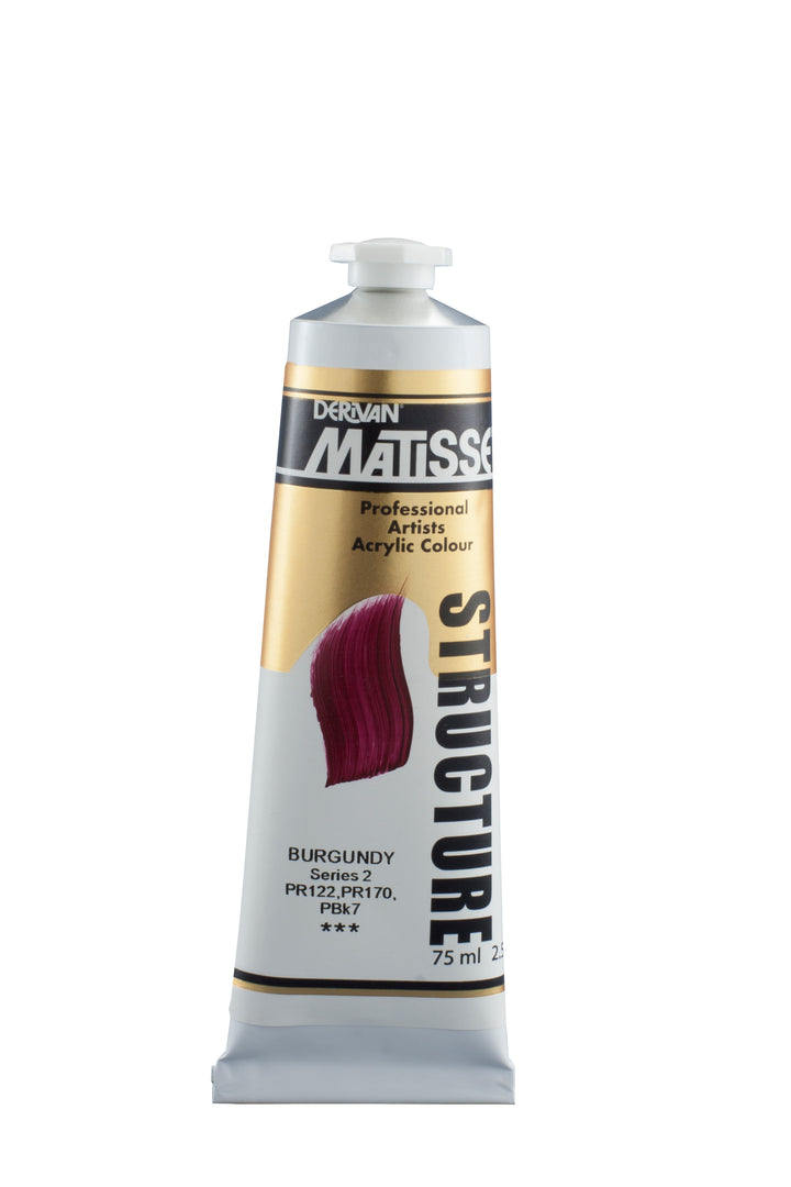 Matisse Structure Acrylic Paint - Burgundy - 75ml - Series 2