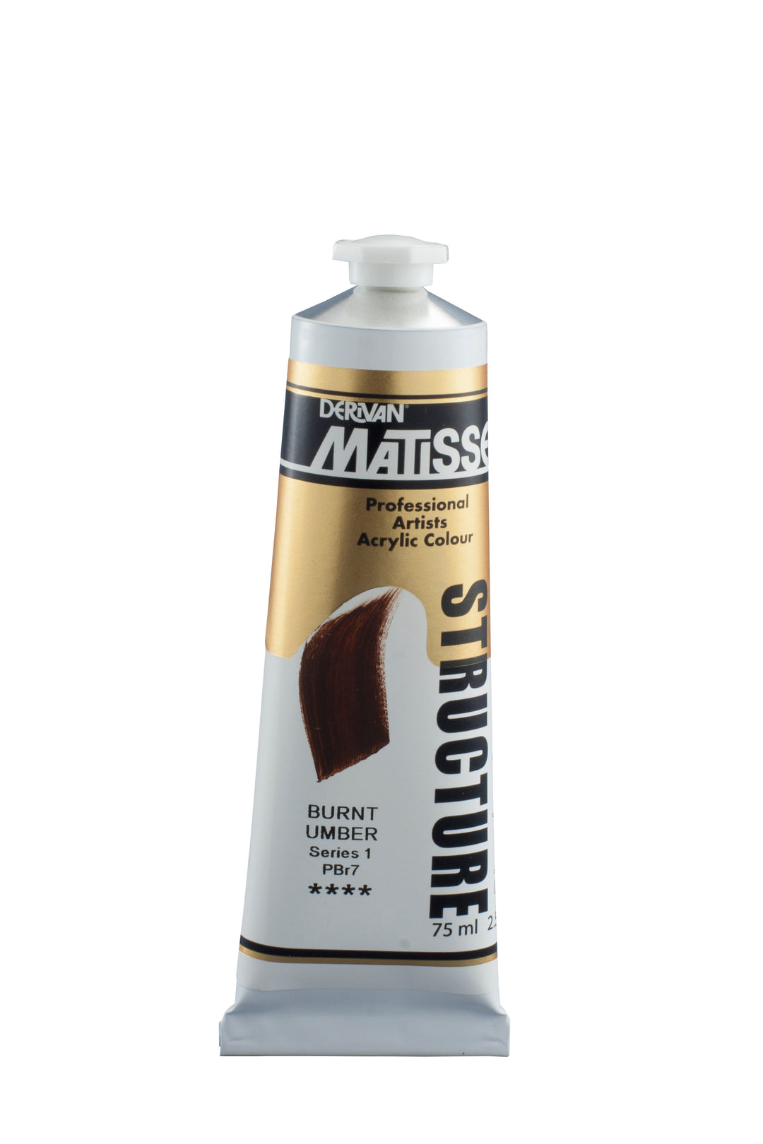 Matisse Structure Acrylic Paint - Burnt Umber - 75ml - Series 1 - Duthy Street Art Supplies
