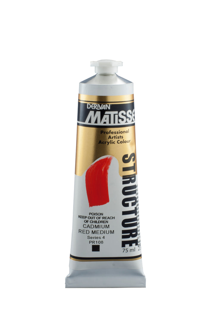 Matisse Structure Acrylic Paint - Cadmium Red Medium - 75ml