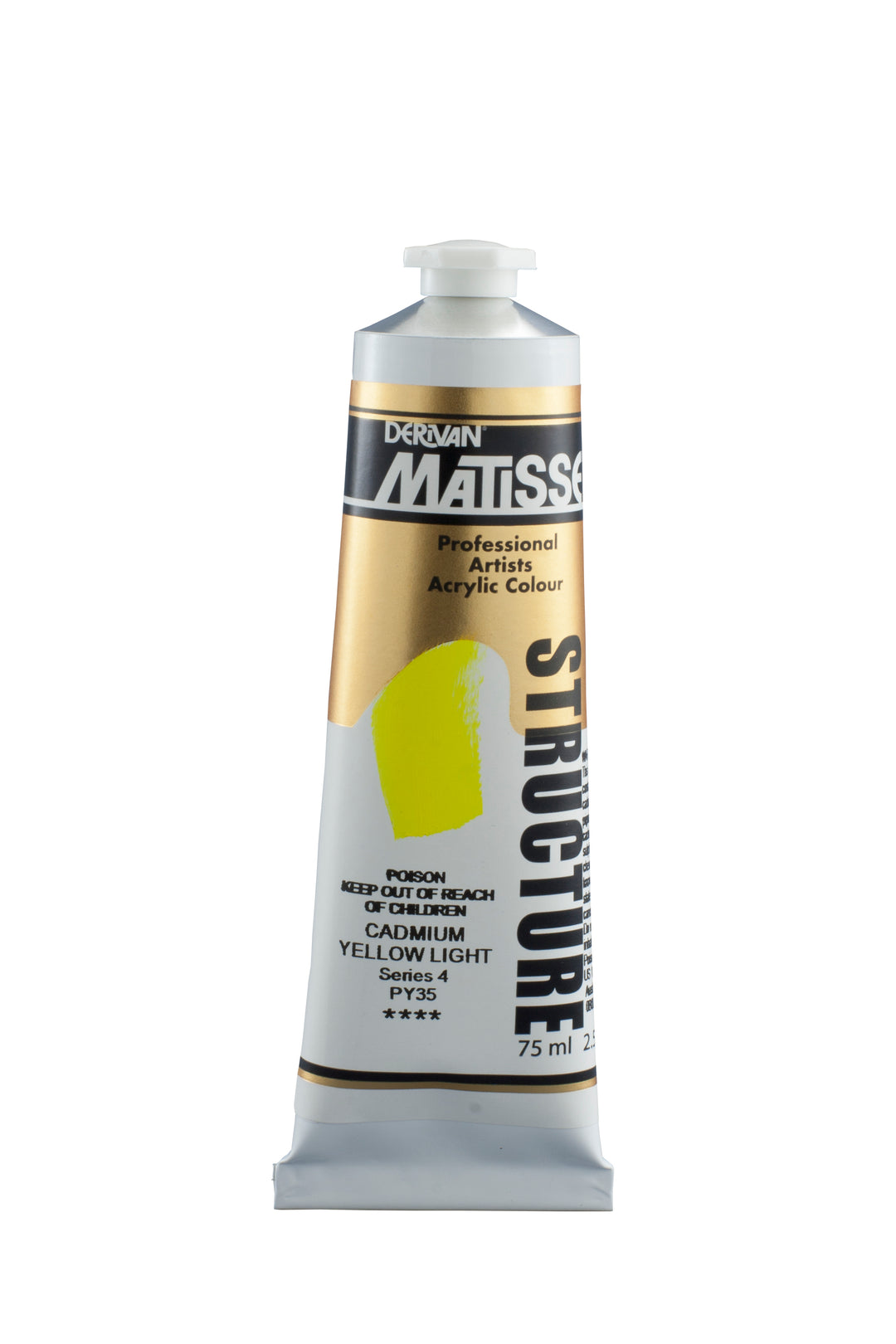Matisse structure acrylic paint - cadmium yellow light - 75ml