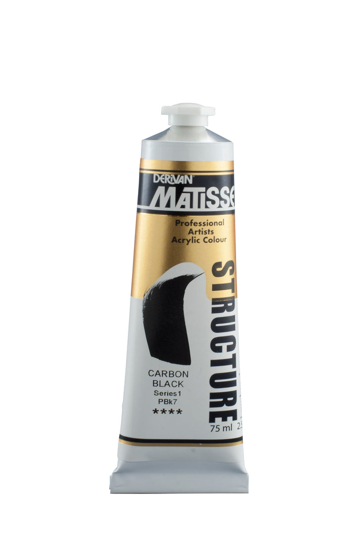 Matisse Structure Acrylic Paint - Carbon Black - 75ml - Series 1