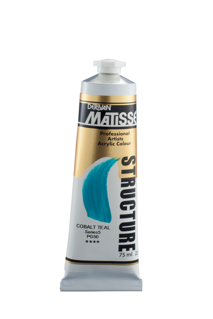 Matisse structure acrylic paint tube - Cobalt Teal - 75ml