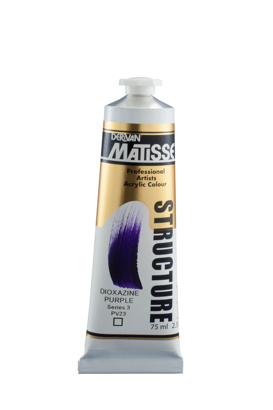 Matisse Structure Acrylic Paint tube - Dioxazine purple - 75ml 