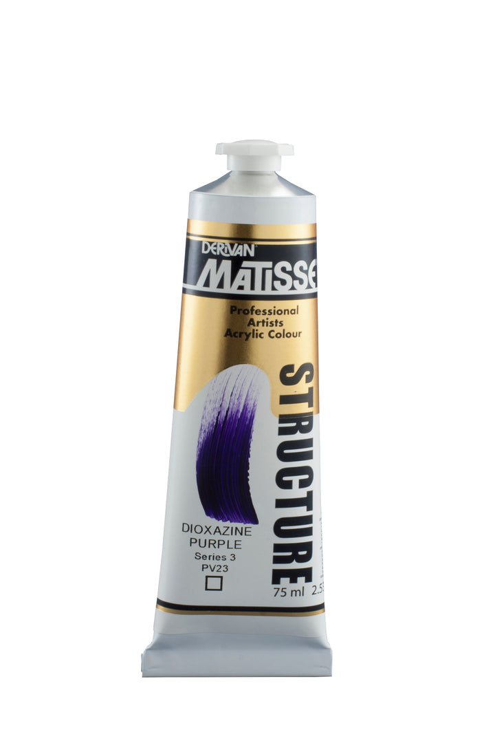 Matisse Structure Acrylic Paint tube - Dioxazine purple - 75ml 