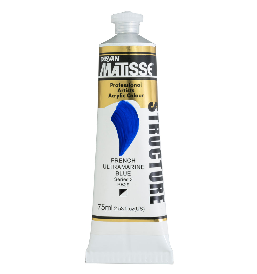 Matisse structure acrylic paint tube - french ultramarine blue - 75ml