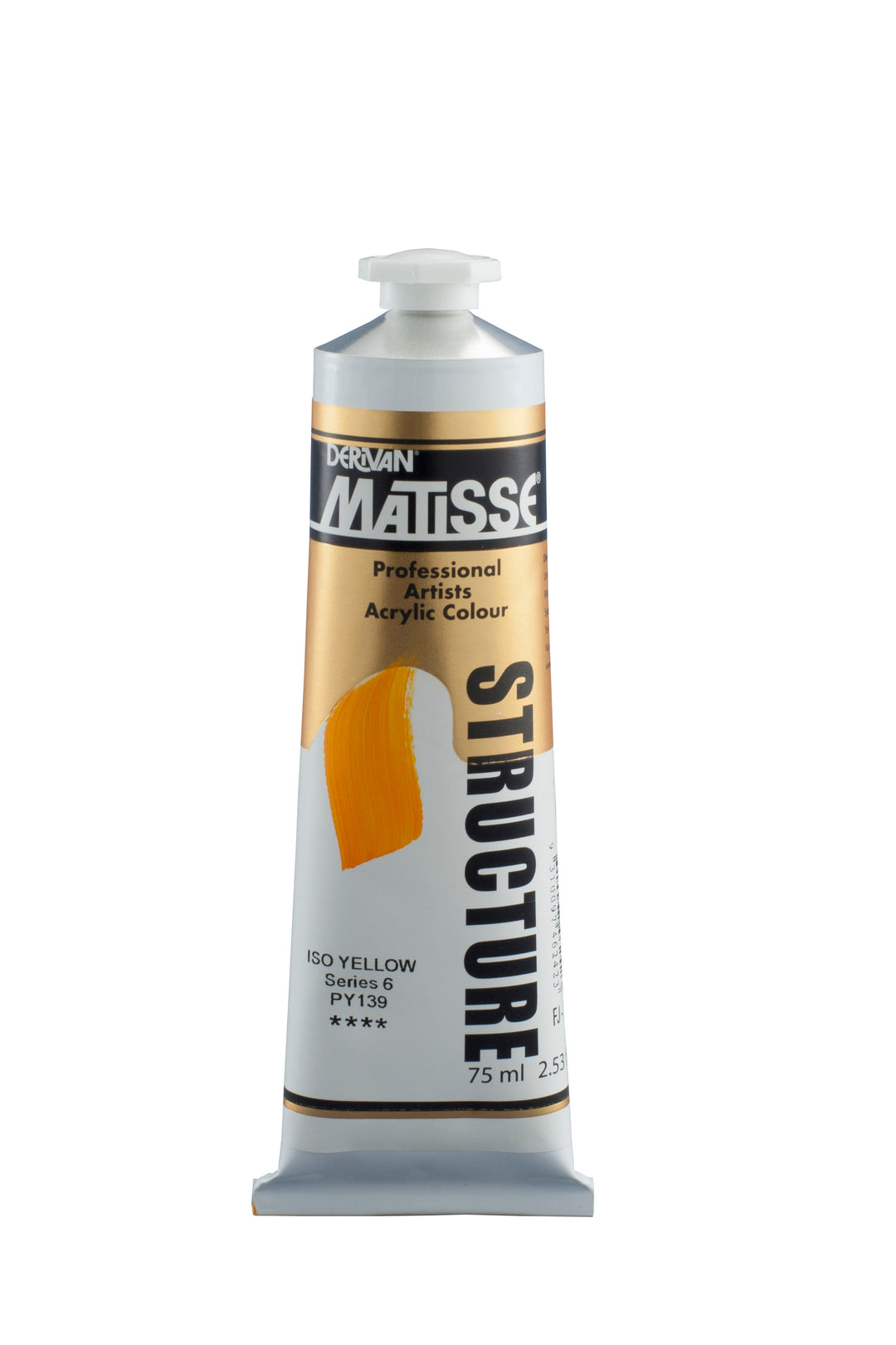Matisse structure acrylic paint - iso yellow - 75ml - Series 6