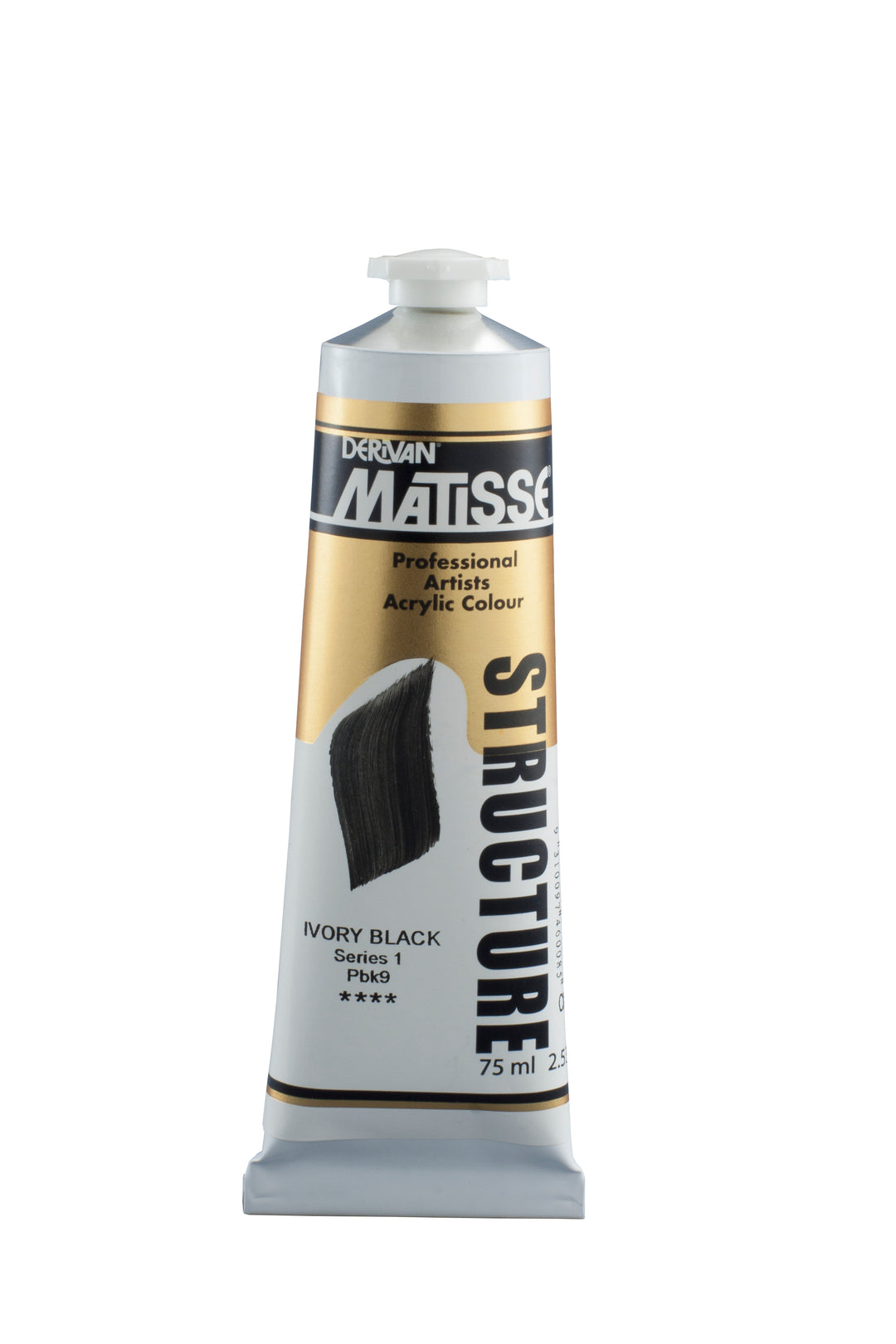 Matisse Structure Acrylic paint - Ivory Black - Series 1