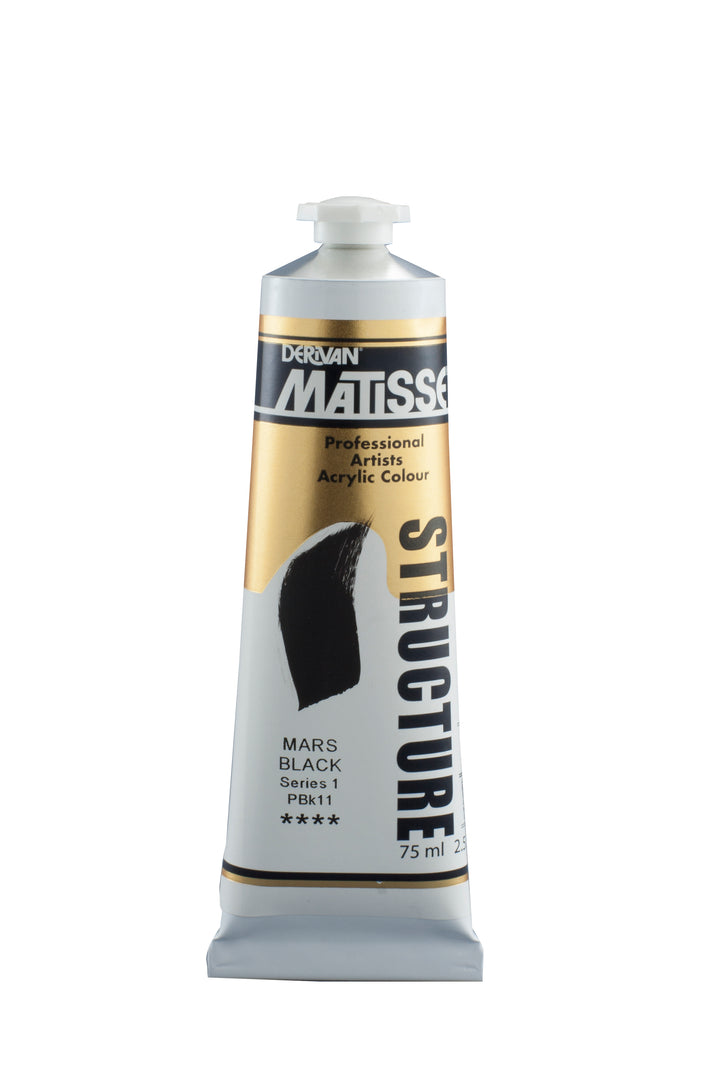 Matisse sculpture acrylic paint - mars black 75ml