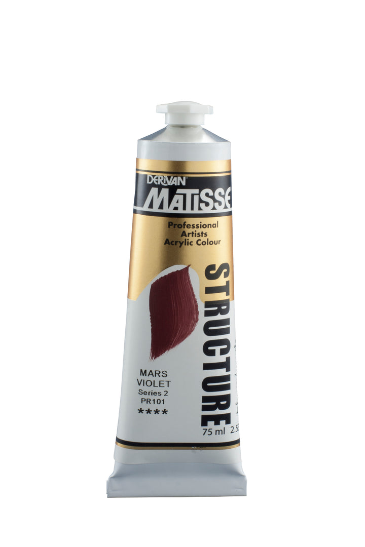 Matisse Structure acrylic paint tube - mars violet - 75ml