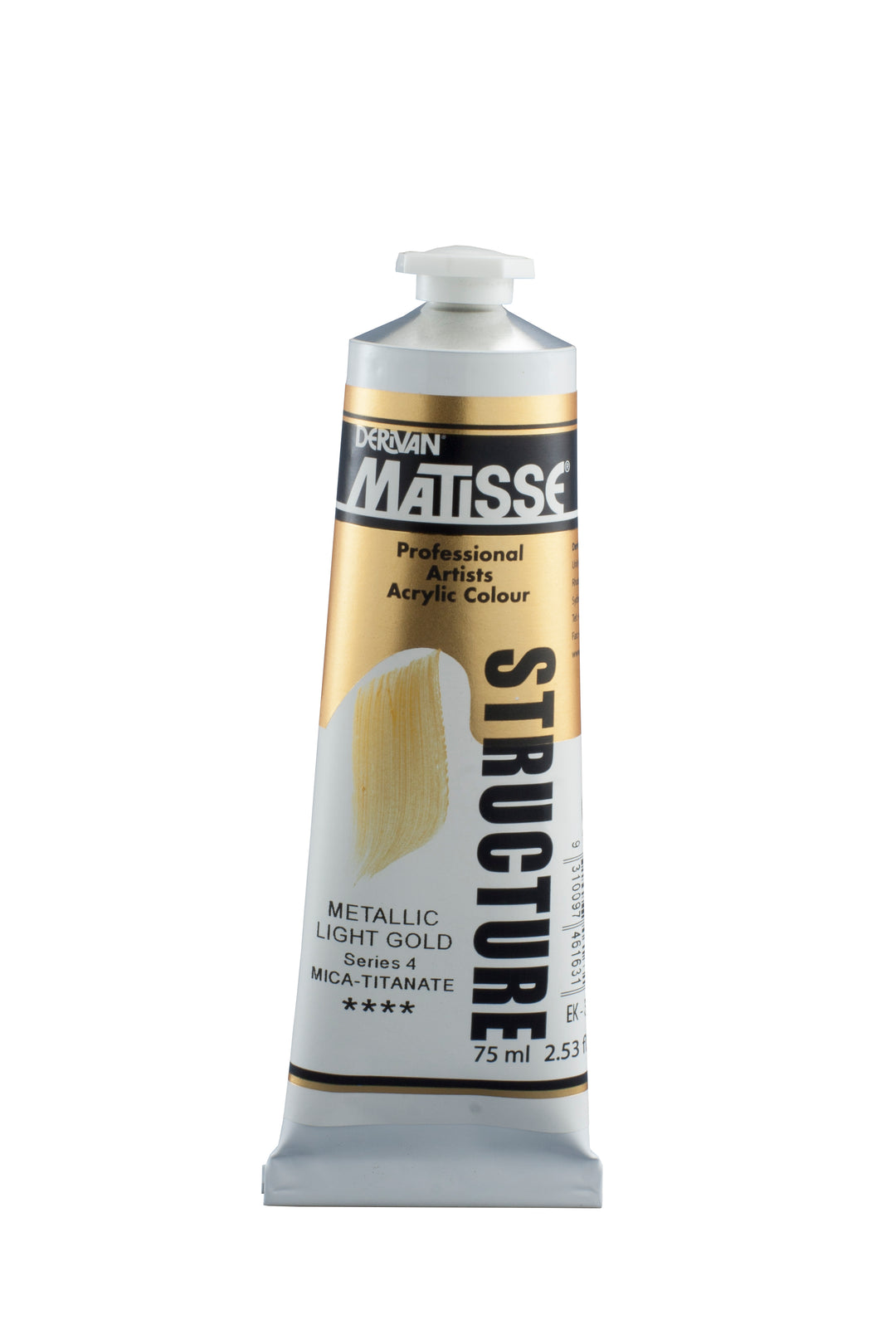 Matisse structure acrylic paint - metallic light gold - 75ml