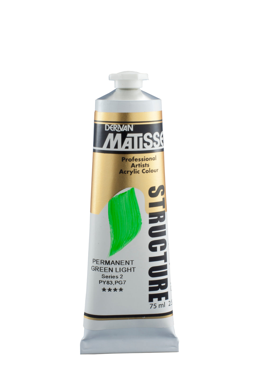 Matisse structure acrylic paint - permanent green light - 75ml