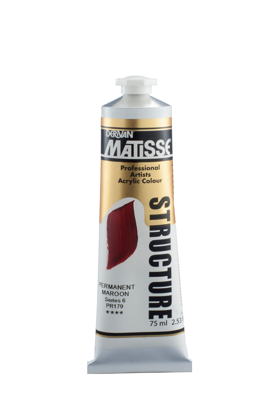 Matisse structure permanent maroon acrylic paint - 75ml
