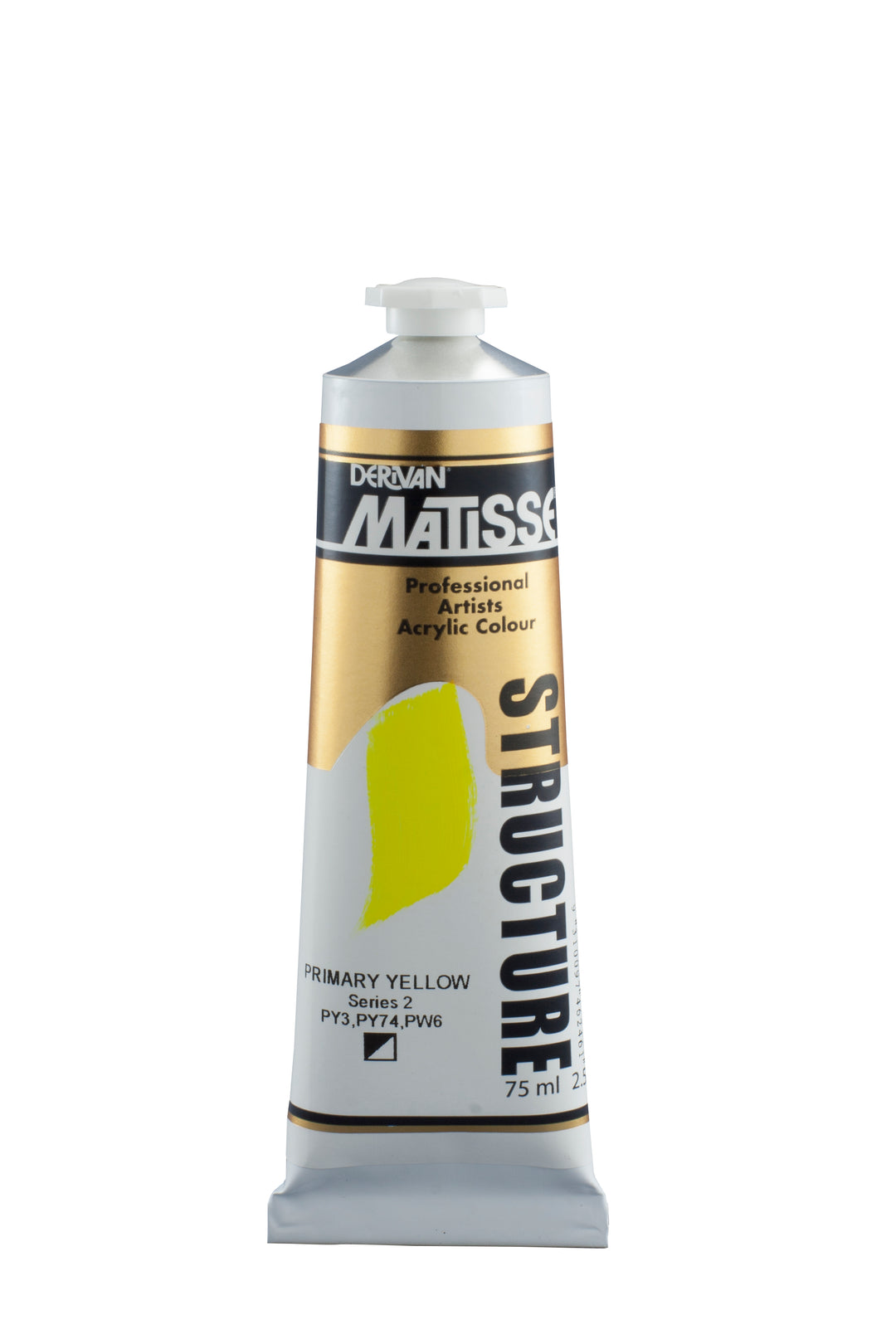 Matisse structure acrylic paint - Primary yellow - 75ml