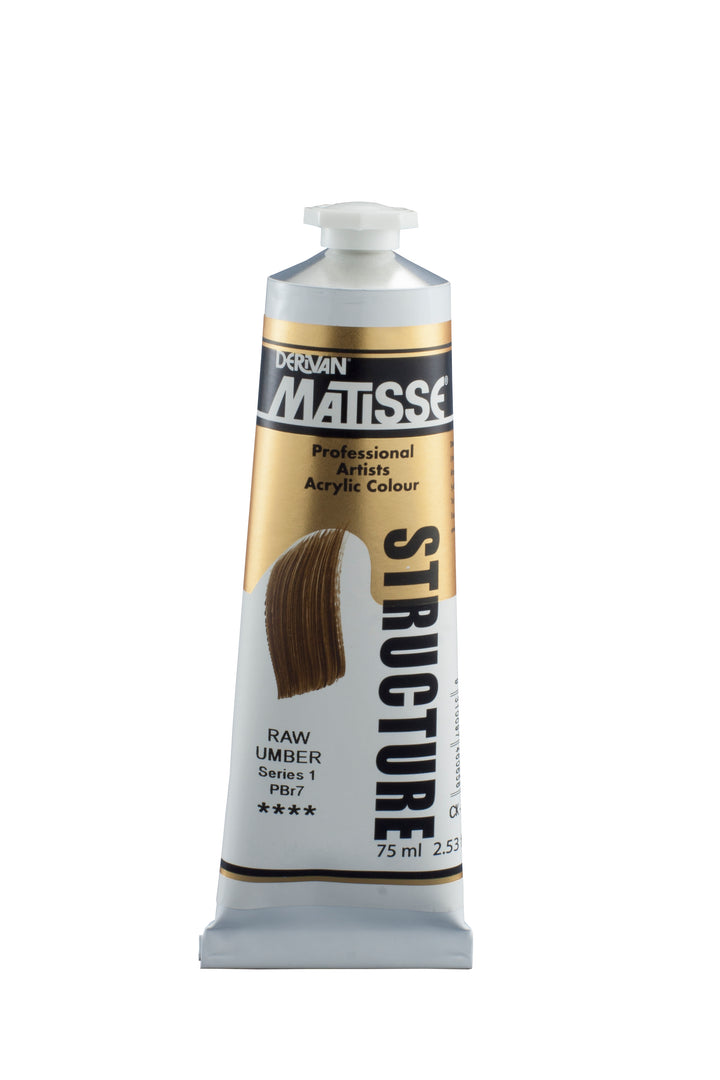 Matisse Structure Acrylic paint - raw umber - 75ml