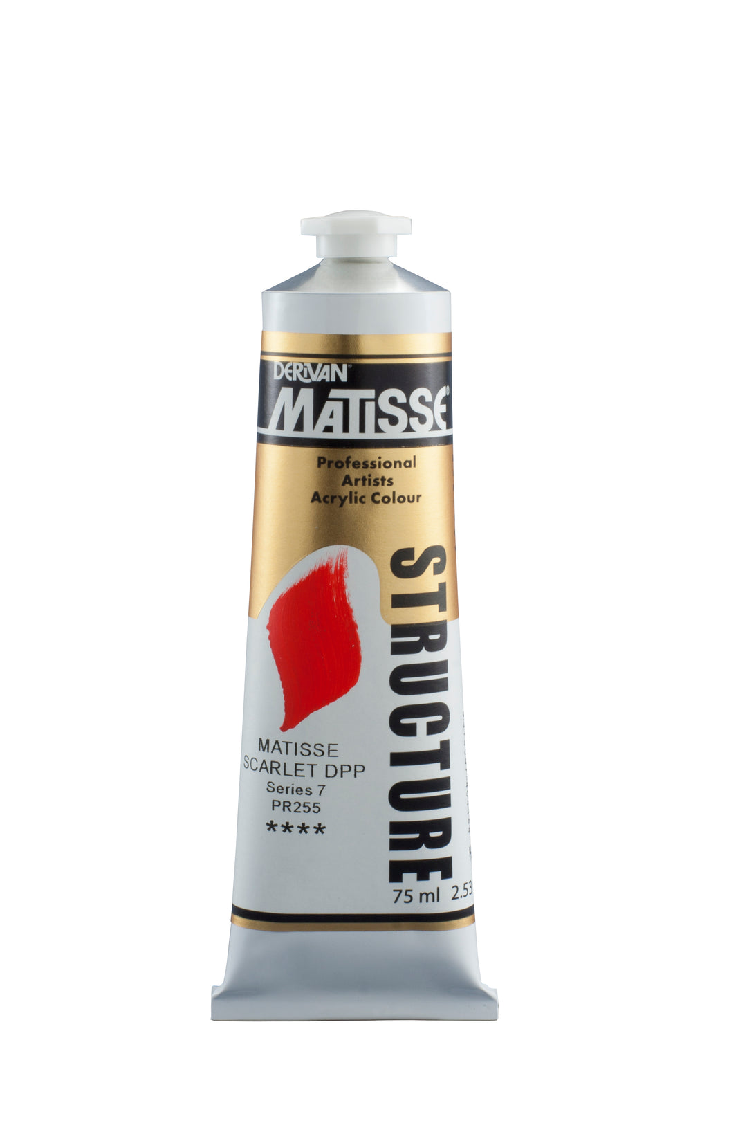 Matisse structure acrylic paint - matisse scarlett dpp - 75ml