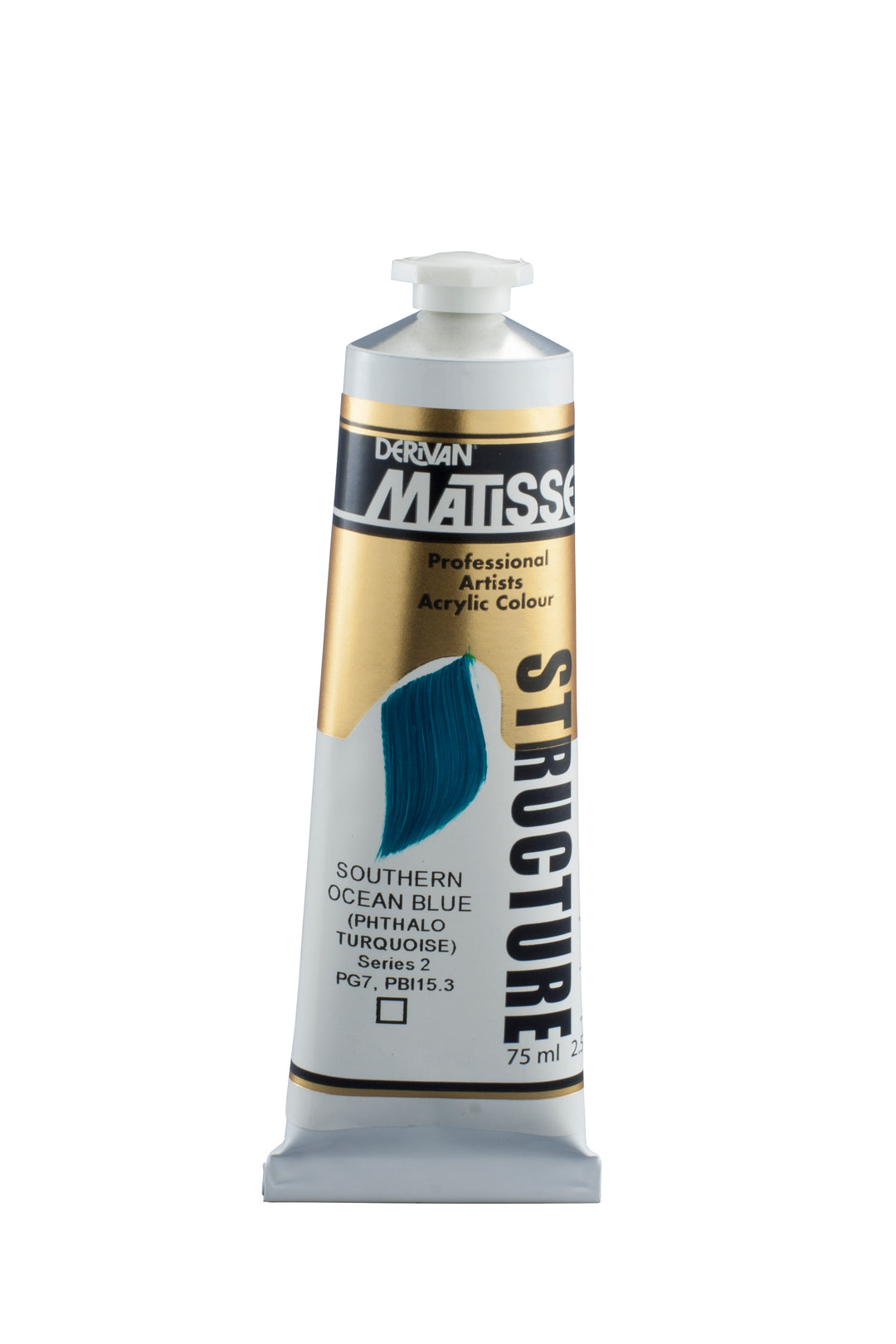 Matisse structure acrylic paint - Southern ocean blue phthalo turquoise - 75ml
