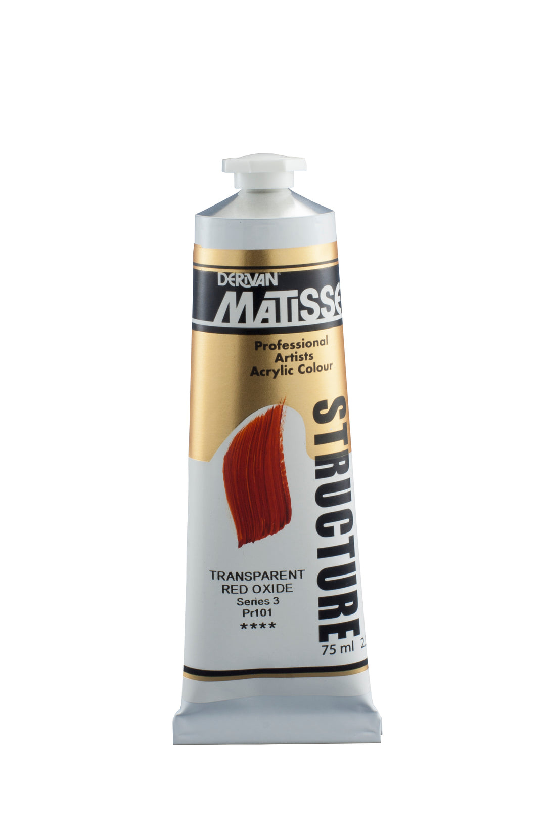 Matisse structure acrylic paint - transparent red oxide - 75ml