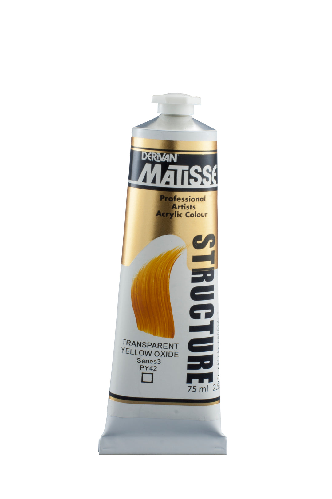 Matisse Structure acrylic paint - transparent yellow oxide - 75ml