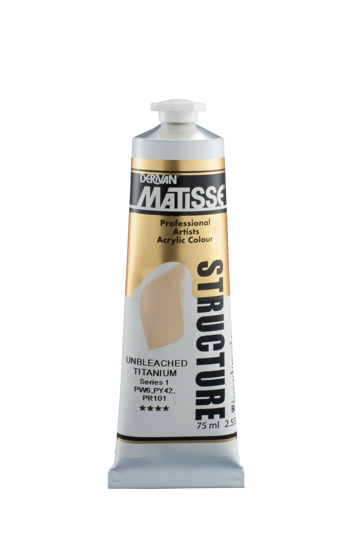 Matisse structure acrylic - unbleached titanium - 75ml