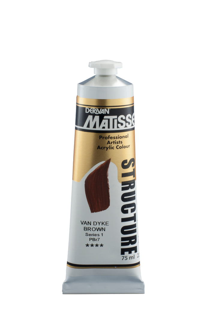 Matisse structure acrylic paint - Van Dyke Brown - 75ml