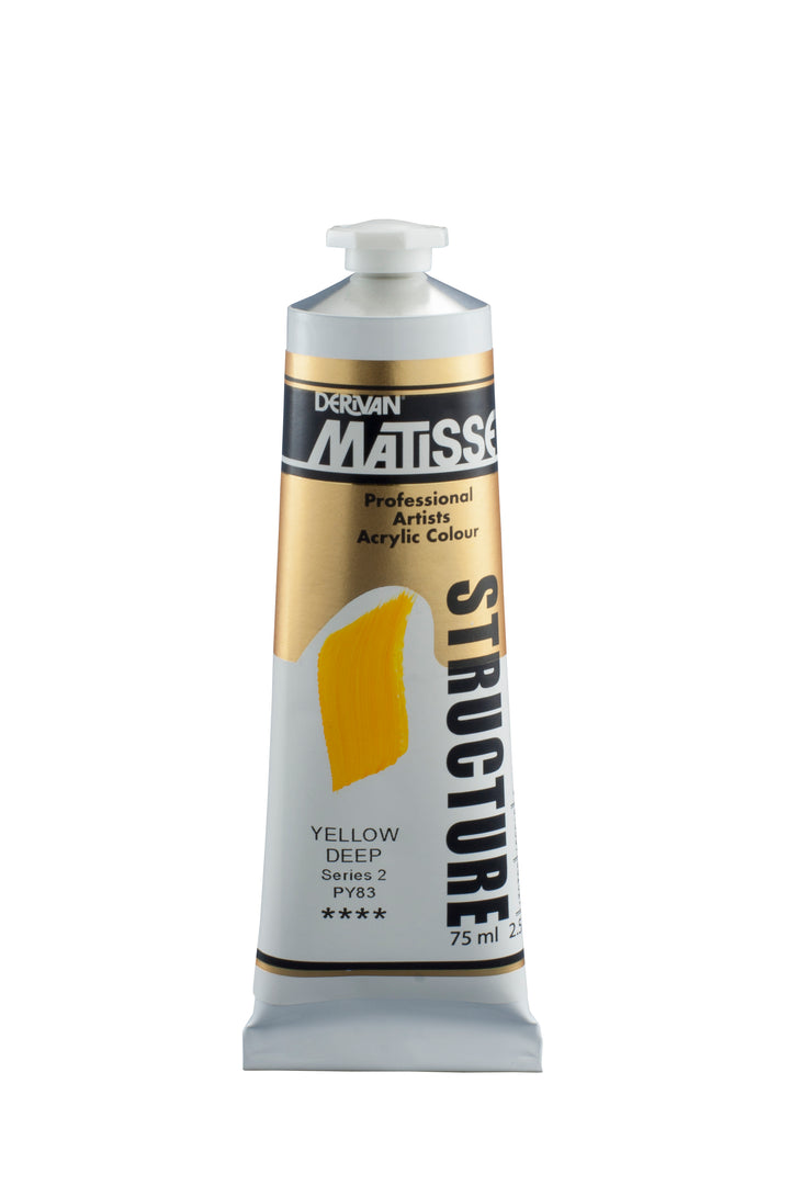 Matisse Structure yellow deep acrylic paint - 75ml
