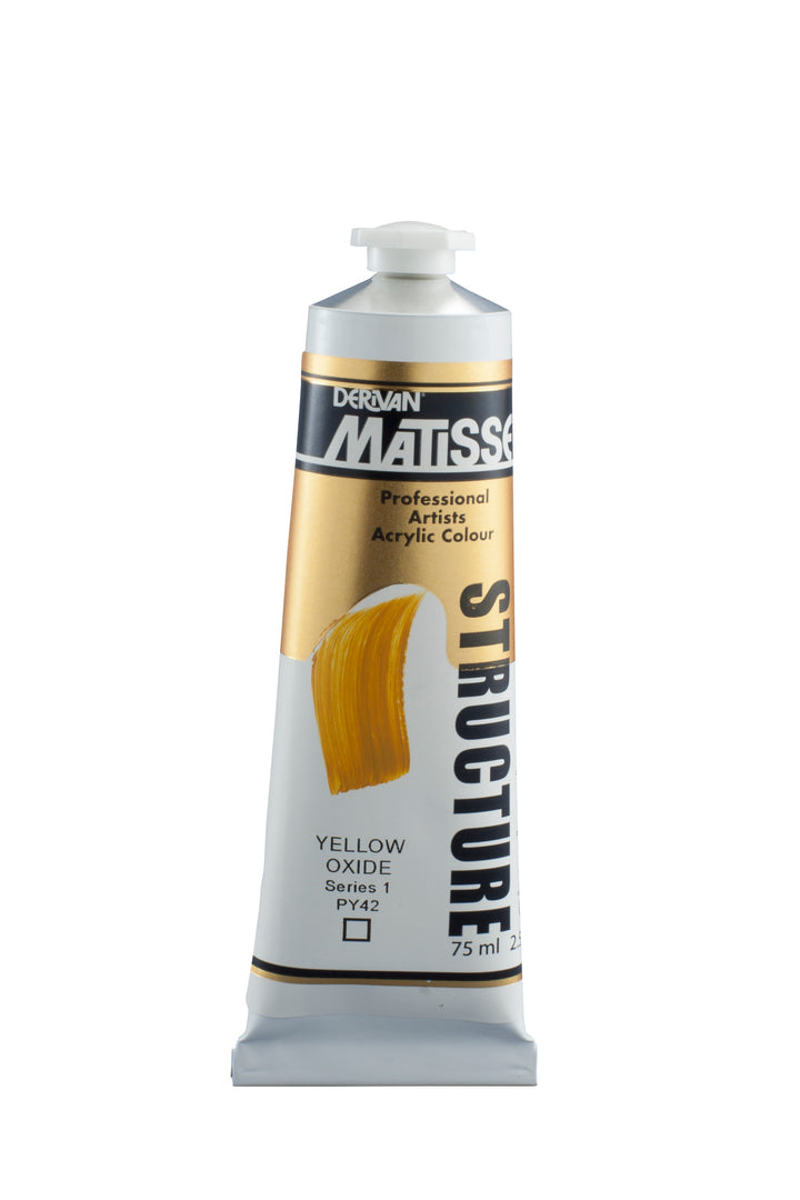 Matisse Structure acrylic paint - yellow oxide - 75ml