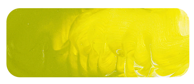 Matisse acrylic paint colour swatch - Australian Yellow Green 