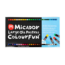 Micador Large Oil Pastels Colourfun - Pack of 48 - Duthy Street Art Supplies