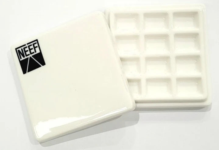 Neef porcelain 12 well watercolour palette - Duthy Street Art Supplies