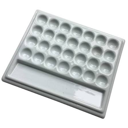 Porcelain Palette - 28 well - Duthy Street Art Supplies