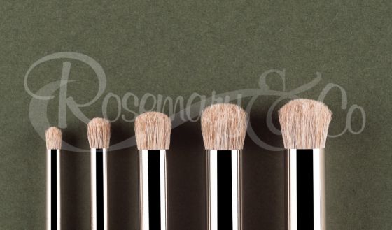 Rosemary & Co handmade smooshing brush badger hair - size X-small