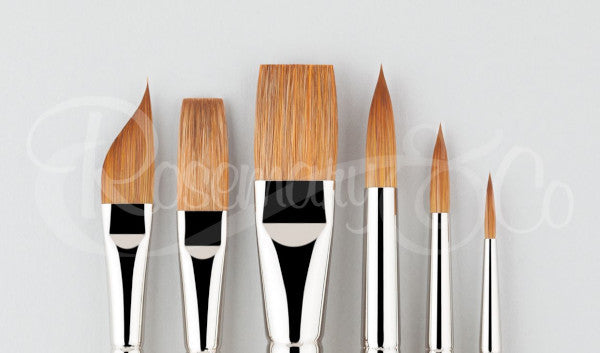 Rosemary & Co Set 30 Handmade Brush Set - for watercolour media