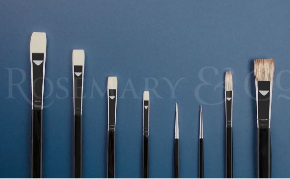 ROSEMARY BRUSH SET FOR OIL PAINTING  "THE BILL DAVIDSON SET" 8 Brush Set