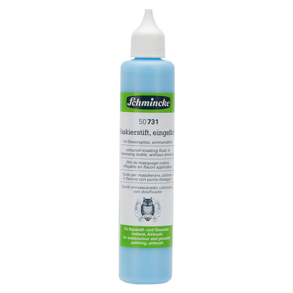 Schmincke blue masking fluid bottle 25ml