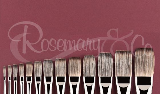 Rosemary & Co Series 279 long flat badger hair handmade brush - Size 3