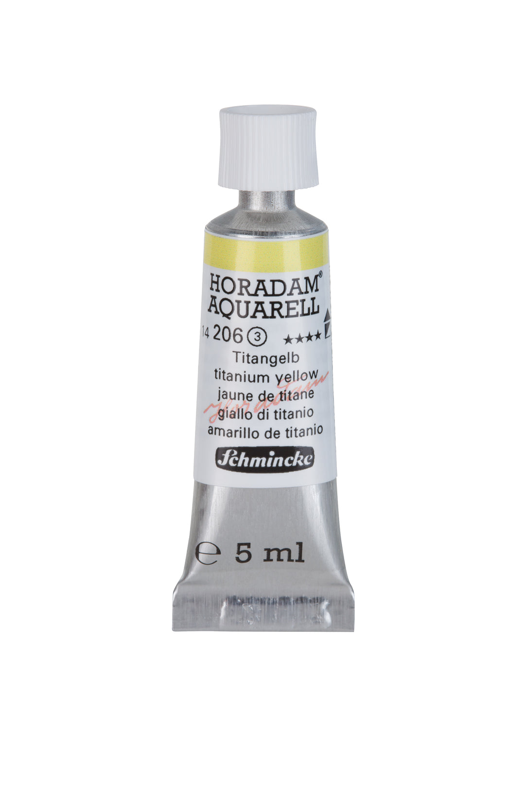 Schmincke watercolour tube - titanium yellow - 5ml