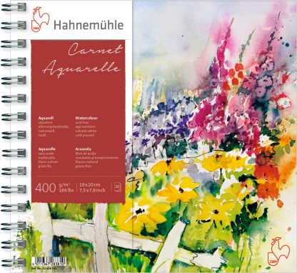 Hahnemuhle Carnet Aquarelle Voyage Cold Press Watercolour Pad 19x20cm 400 gsm // 15 sheets