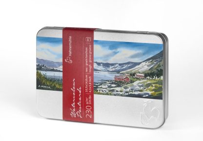 Hahnemuhle Watercolour Postcards 230gsm x 30 sheets in Tin