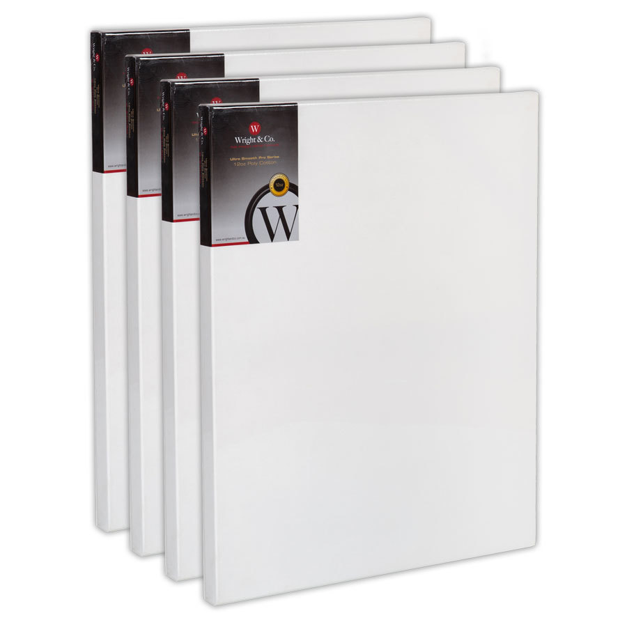 Wright & Co 12oz Polycotton Ultra Smooth Triple Primed 30 x 40"