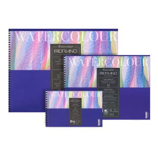 Fabriano - Watercolour Pad 300gsm Cold Pressed - Spiral Bound - 32 x 41cm //12 Sheets