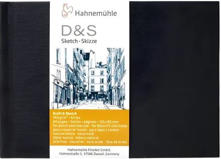 Hahnemuhle D & S sketchbook - 140gsm - A6 - Black