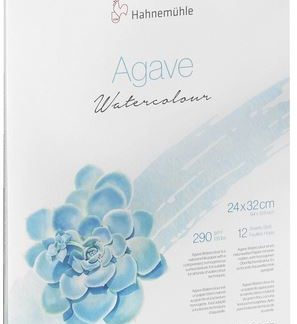 Hahnemuhle Agave 290gsm - Watercolour Pad A4 12 Sheets