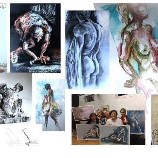 "LEARN TO PAINT EXPRESSIVE AND ABSTRACTED NUDE (FEMALE) FIGURES WITH WATERCOLOUR " - Sunday October 19th with Larissa Fraser