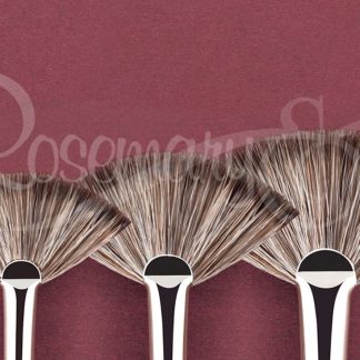 ROSEMARY HANDMADE BRUSH Series 105 FAN BADGER HAIR Size 4