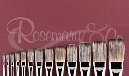 ROSEMARY HANDMADE BRUSH Series 279 LONG FLAT BADGER HAIR Size 2