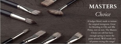 ROSEMARY HANDMADE BRUSH SET 170 "Master's Choice for Oils" - Image 3