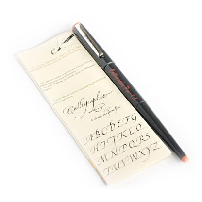 Brause Calligraphy Fountain Pen + 6 Coloured Ink Cartridges - 2.3mm Nib