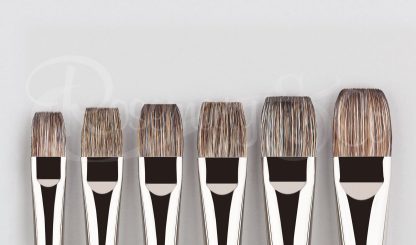 ROSEMARY HANDMADE BRUSH Ebony Short Flat Size 4