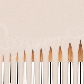 ROSEMARY HANDMADE BRUSH KOLINSKY SABLE POINTED ROUND SIZE 10 SERIES 33